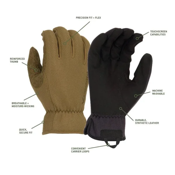 Pyramex Safety Pyramex Medium-Duty Operator Gloves Black M