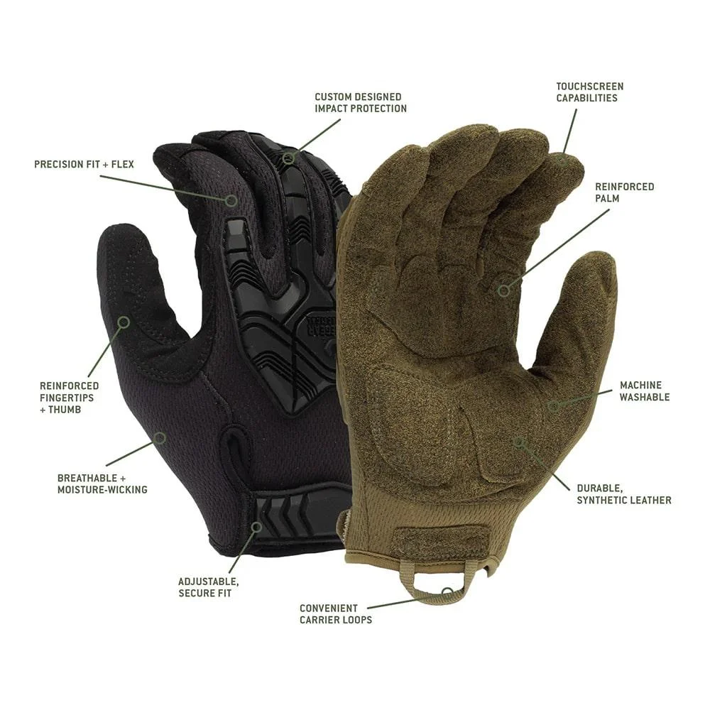 primary-42262 Pyramex Safety Pyramex Venture Gear Heavy-Duty Impact Operator Gloves Black M