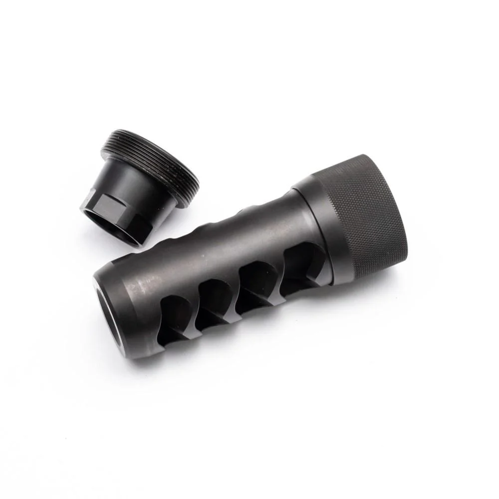primary-42314 Area419 Area 419 Sidewinder Magnum Self Timing Muzzle Brake 30 cal 3/4-24 Thread Black Nitride