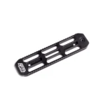 Area419 Area 419 Arcalock 6-inch M-LOK Dovetail Rail, black angled top view with slots