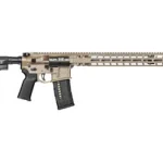 RADIAN MODEL 1 18 6MM ARC FDE, right-side view with tan handguard, black stock and magazine