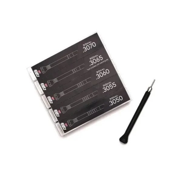 Area419 Area 419 Zero Sizing Die Mandrel Kit with black mandrel and labeled storage case