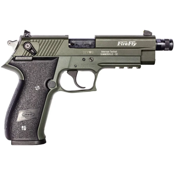 American Tactical Inc-ATI ATI GSG Firefly Handgun .22 LR 13rd Magazine(1) 4.9 Threaded Barrel OD Green Frame