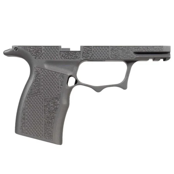 Shark Coast Tactical Custom X65 Sharktooth grip module in black, left-side view