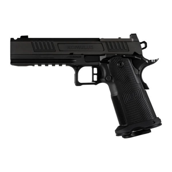 Alpha Foxtrot AF1911-ROMULUS 9MM 20Rd Magazine (5) 5" BULL Ramped Ported Barrel MOS Optic Cut DLC BLK
