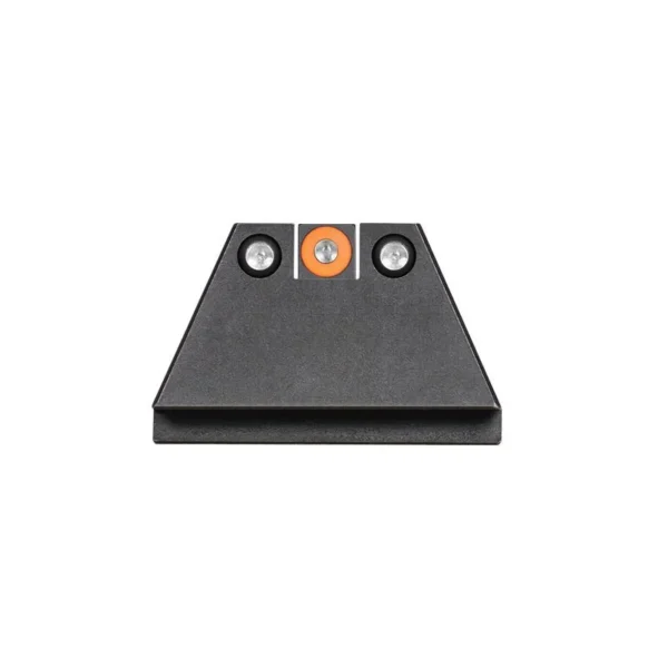 Night Fision Suppressor Height Night Sight Set, black rear sight with orange front sight dot