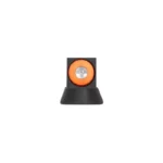 Night Fision Night Sight Set Orange for CZ P-10 C/F, black sight with orange-ringed dot, front view