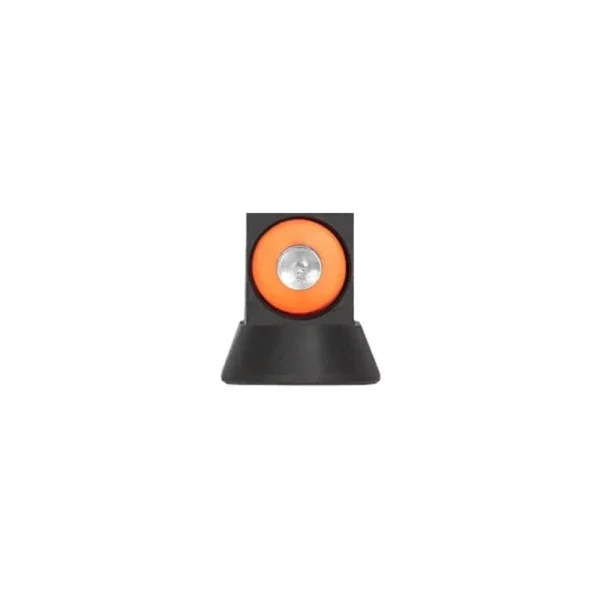 Night Fision Night Sight Set Orange for CZ P-10 C/F, black sight with orange-ringed dot, front view
