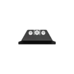 Night Fision Night Sight Set White Front White Back for S&W, black sight with three white dots