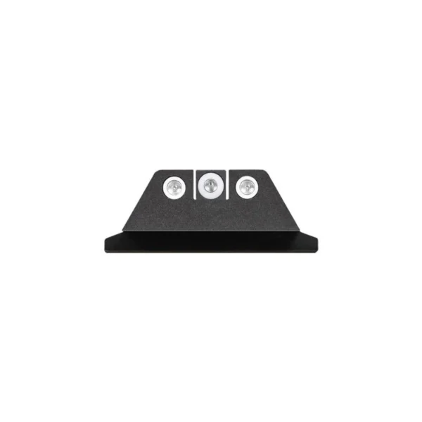Night Fision Night Sight Set White Front White Back for S&W, black sight with three white dots