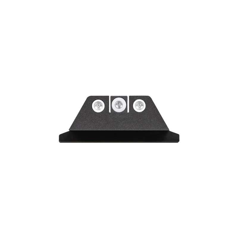 primary-42496 Night Fision Night Sight Set White Front White Back for S&W, black sight with three white dots