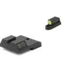 Night Fision Perfect Dot NS Set, black rear and front sights with yellow-green front dot