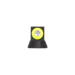 Night Fision Night Sight Set black front sight with yellow ring, frontal view