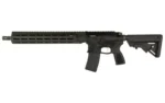 Maxim MDX 516 black rifle, right-side view with long handguard, magazine and adjustable stock