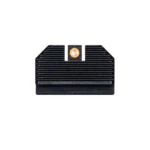 Night Fision Optics Ready Stealth Night Sight Set, rear view of black sight with orange front dot