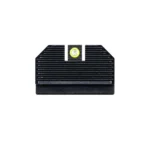 Night Fision Optics Ready Stealth Night Sight Set, black rear sight with yellow insert