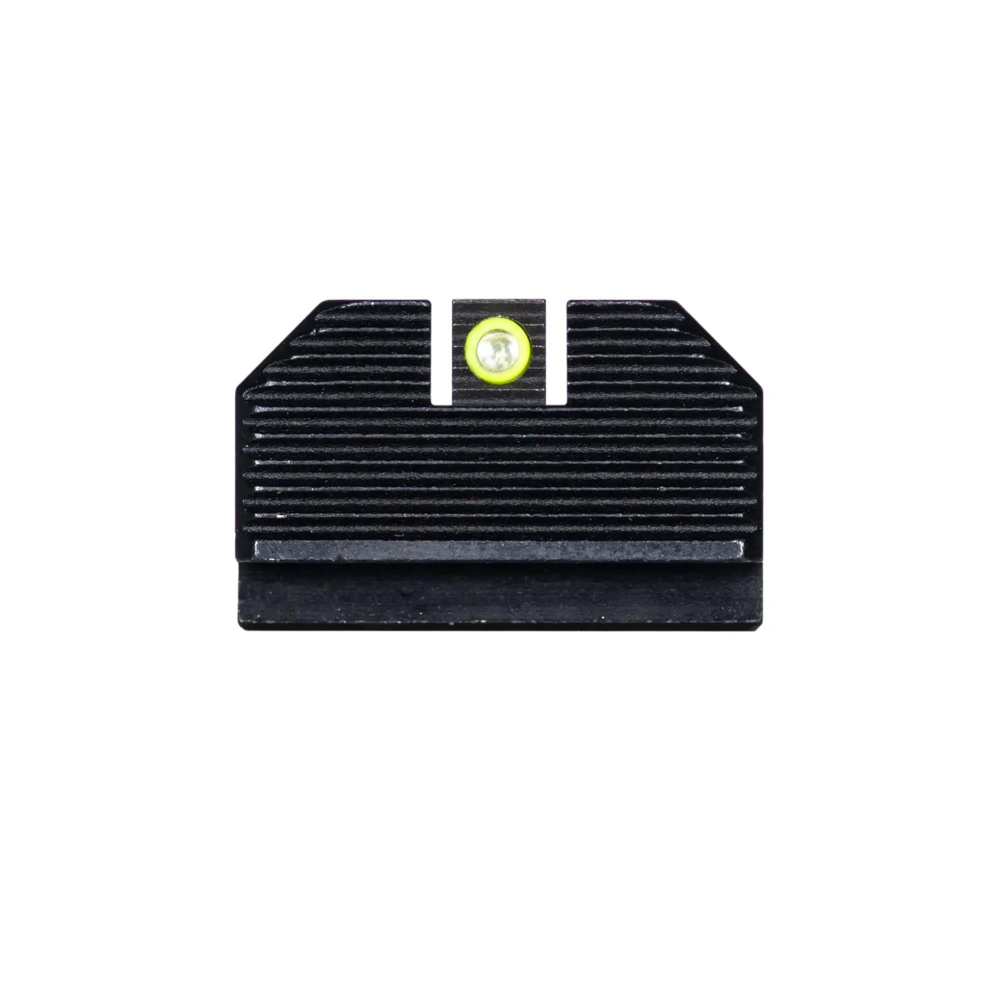 primary-42521 Night Fision Optics Ready Stealth Night Sight Set, black rear sight with yellow insert