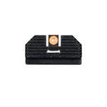 Night Fision Perfect Dot Costa Ludus Night Sight, rear view of black sight with orange front dot