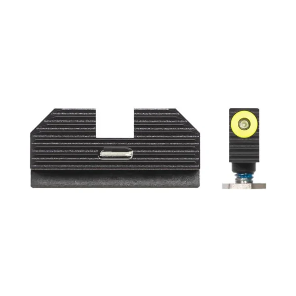 Night Fision Costa Ludus Night Sight Set, black rear and yellow-ring front sights