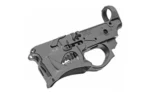 SHARPS GEN2 WARTHOG BILLET LOWER, gray angled side view with boar-head magazine well design