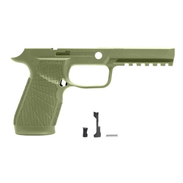 Wilson Combat Grip Module for Sig P320 Full Size, green right-side view with hardware