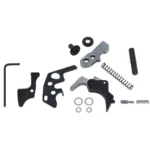 Volquartsen HP Action Kit Plus 10/22, black and silver internal parts, springs and hex key laid out