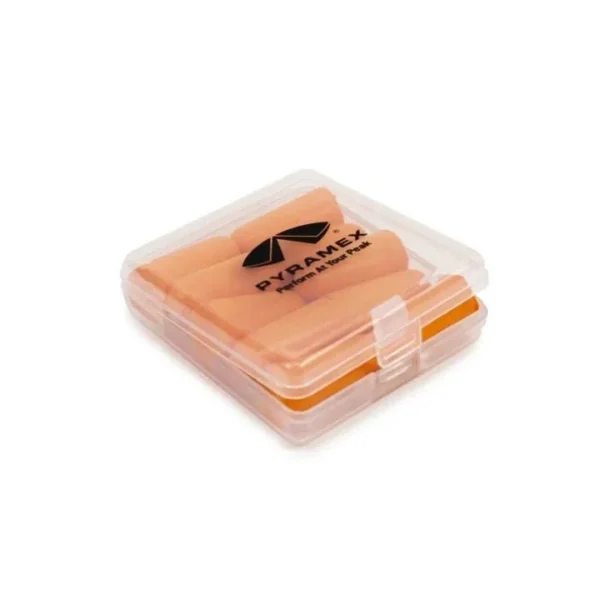 Pyramex Safety Pyramex Disposable Earplugs with Case 32dB Orange 5/pair