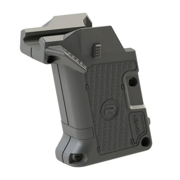 2nd Amendment 1791 LLC Roni Corporation Nano Roni Grip and Mag Holder, black, angled side view