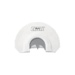 AVIAN Zink Wicked Sister Turkey Mouth Call, white front view with gray mouth opening
