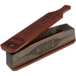 AVIAN Zink Wicked Series Turkey Box Call, open red and brown wooden call, angled view
