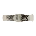 AVIAN Zink Call of Death Goose Mouth Call in pearl swirl, side view with black graphics