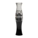 AVIAN Zink NOS Nightmare on Stage goose call, front view with clear barrel and black insert