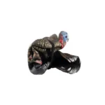 Avian-X LCD 1/2 Strut Jake Decoy, side view with brown body, blue head and spread tail