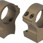 Talley Lightweight Alloy Scope Mount Combo, two bronze rings with black screws