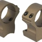 Talley Lightweight Alloy Scope Mount Combo Browning X-Bolt 1-inch Med, bronze pair, front angle