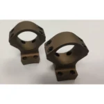 Talley Browning X-Bolt Scope Mounts, two burnt bronze ring mounts in angled view