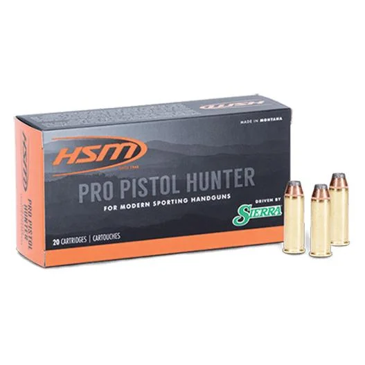 Hunting Shack DBA HSM Munitions HSM Pro Pistol Hunter Handgun Ammunition 10mm Auto 180gr JHP 20/ct
