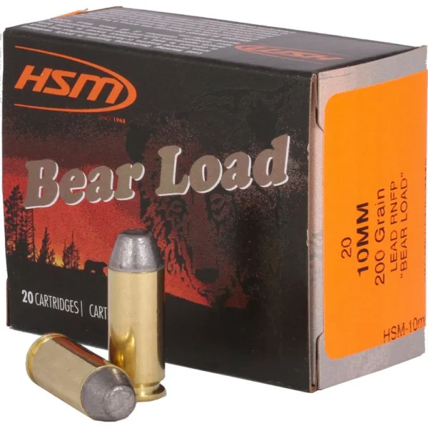 Hunting Shack DBA HSM Munitions HSM Bear Load Hard Cast Handgun Ammunition 10mm Auto 200gr RNFP 1041 fps 20/ct