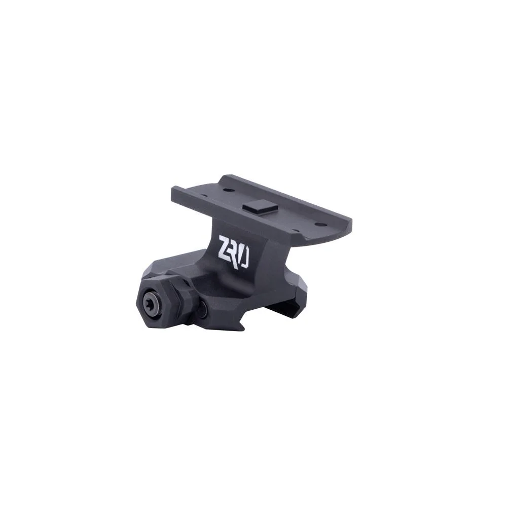primary-42869 ZRO Delta FRZ T1 QD Mount, black angled side view with top plate and quick-release knob