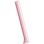 ZRO Delta MODULUS Front Strap - Smooth, slim red and white angled front view