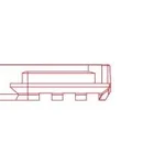 ZRO Delta MODULUS Dust Cover - Compact, red outline technical side view