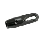 GrovTec Snap Hook HD Push Adaptor black metal snap hook, angled side view