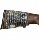Grovtec Buttstock Cartridge Shell Holder TrueTimber camo holder fitted to brown rifle stock
