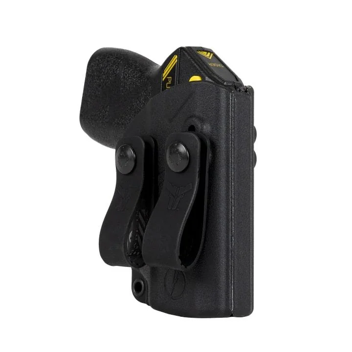 primary-42923 TASER Blade-Tech IWB Holster for TASER Pulse Designs, black holster in angled side view
