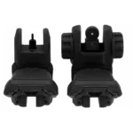 Tacfire Inc. TacFire AR-15 45 Same Plane/Low Profile Pop Up Sights Black Polymer