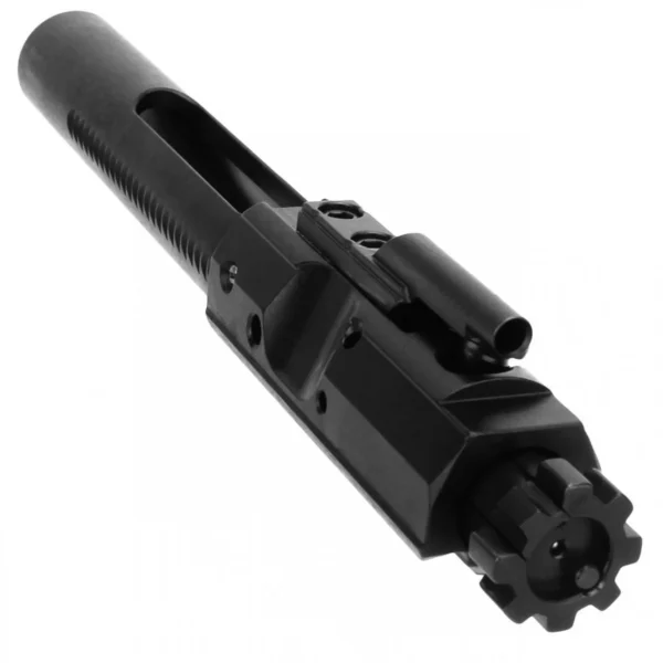 TacFire AR10 bolt carrier group in black, angled side view with visible bolt face