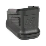 ZEV Basepad for Glock, black angled side view with textured surface and raised logo