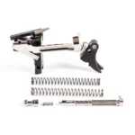 ZEV Technologies Fulcrum Adjustable Trigger Ultimate Kit, silver and black parts with springs
