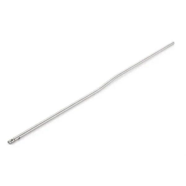 Wilson Combat Gas Tube Intermediate Length, silver bent tube with open end, angled view