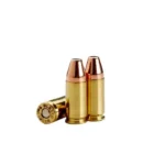 Wilson Combat Remanufactured w/Berry HBFN, three brass cartridges with copper-coloured bullets